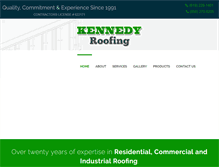 Tablet Screenshot of kennedyroofing.com